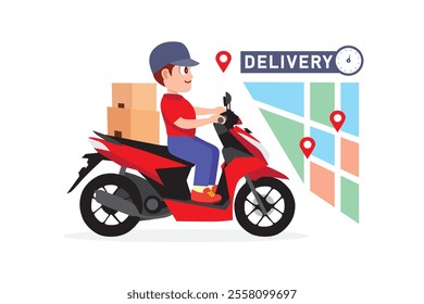 Reliable Red Motorcycle Courier to Your Location