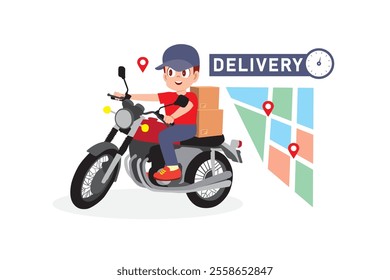 Reliable Red Motorcycle Courier to Your Location