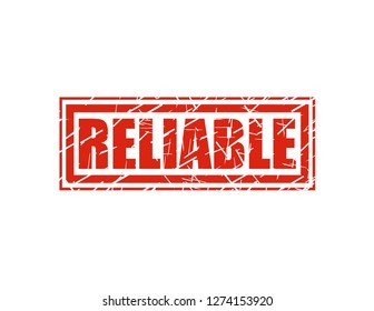 Reliable red stamp
