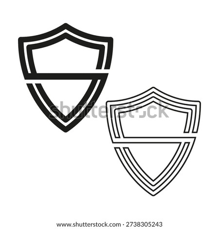 Reliable shield icon. Professional emblem symbol. Reliable Vector illustration. Reliable defense figure