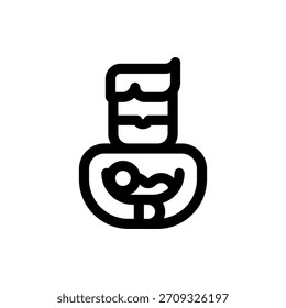 Símbolo de vetor confiável para o pai, perfeito para ilustrações do dia do pai, da família e do modelo