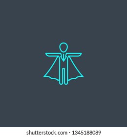 reliance concept blue line icon. Simple thin element on dark background. reliance concept outline symbol design. Can be used for web and mobile UI/UX