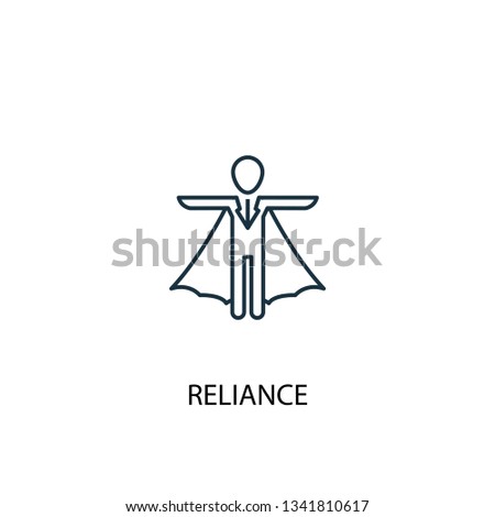 reliance concept line icon. Simple element illustration. reliance concept outline symbol design. Can be used for web and mobile UI/UX