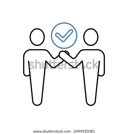 reliance concept line icon. Simple element illustration. reliance concept outline symbol design.