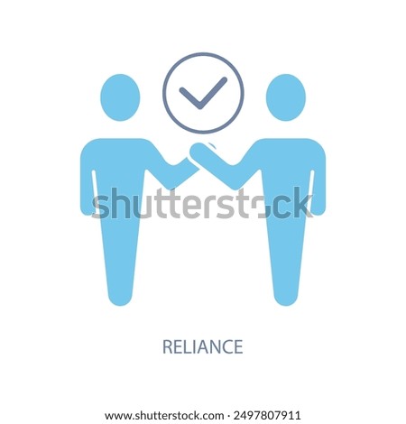 reliance concept line icon. Simple element illustration. reliance concept outline symbol design.