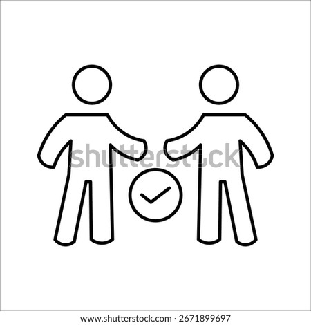 reliance icons. simple line vector illustration