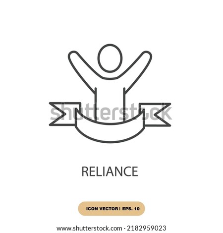 reliance icons  symbol vector elements for infographic web