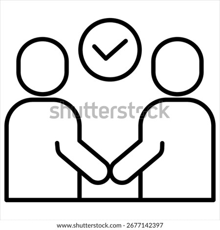 Reliance Outline Icon Illustration Vector