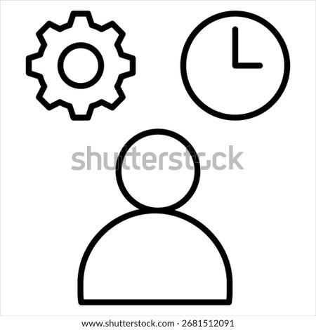 Reliance Outline Icon Illustration Vector