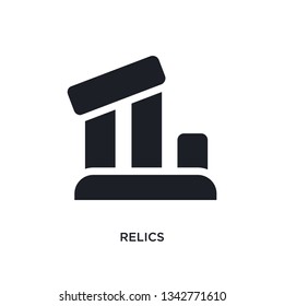 relics isolated icon. simple element illustration from museum concept icons. relics editable logo sign symbol design on white background. can be use for web and mobile