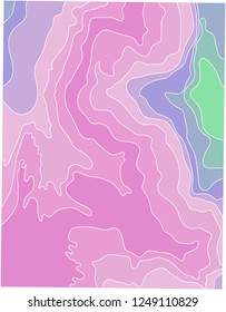 Relief in horizontals of pink and purple shades