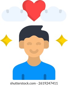 Relief Icon Flat Vector Illustration
