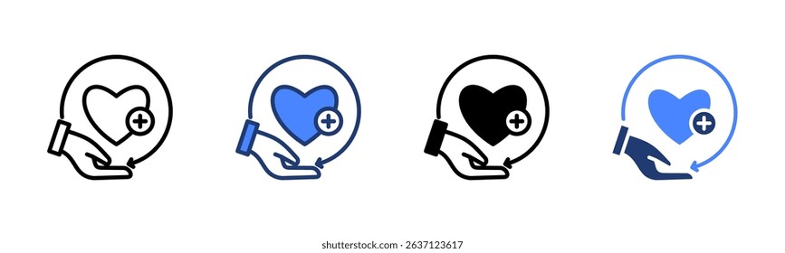 Relief icon sheet multiple style collection