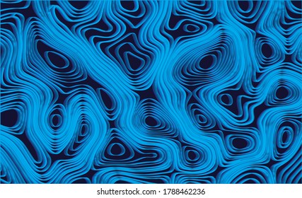 Relief map. Abstract linear background. Vector illustration 