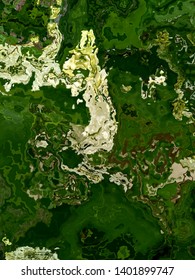 relief marble green field. fluidity and minerality