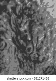 Relief stone surface texture. Old concrete wall. Monochrome image. Grunge distress texture. Vector template.