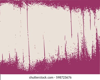 Relief stone surface texture. Old concrete wall. Monochrome image. Grunge distress texture. Vector template.