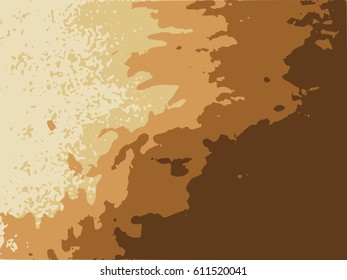 Relief stone surface texture. Old concrete wall. Monochrome image. Grunge distress texture. Vector template.