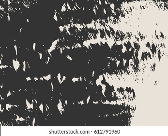 Relief stone surface texture. Old concrete wall. Monochrome image. Grunge distress texture. Vector template.