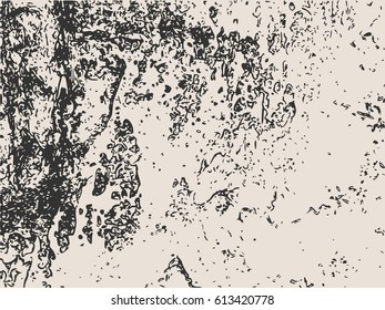 Relief stone surface texture. Old concrete wall. Monochrome image. Grunge distress texture. Vector template.