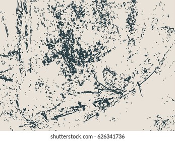 Relief stone surface texture. Old concrete wall. Monochrome image. Grunge distress texture. Vector template.