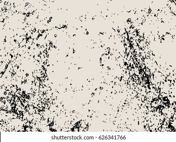 Relief stone surface texture. Old concrete wall. Monochrome image. Grunge distress texture. Vector template.