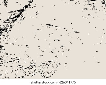 Relief stone surface texture. Old concrete wall. Monochrome image. Grunge distress texture. Vector template.