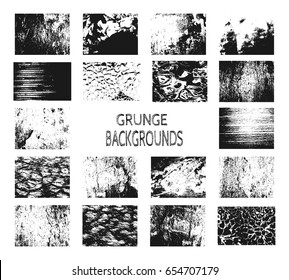 Relief stone surface texture. Old concrete wall. Monochrome image. Grunge distress texture. Vector template. Distress backgrounds collection