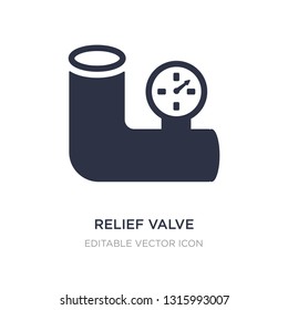 relief valve icon on white background. Simple element illustration from Construction and tools concept. relief valve icon symbol design.