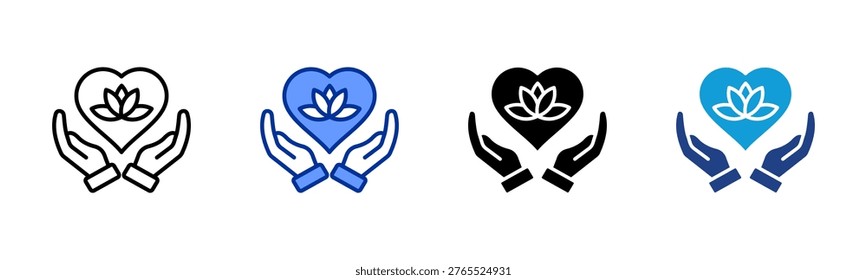 Relief web icon with multiple style collection