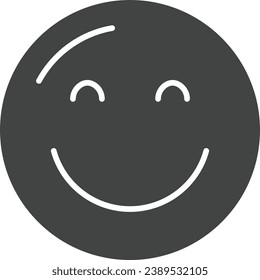 Relieved Face icon vector image. Suitable for mobile application web application and print media.