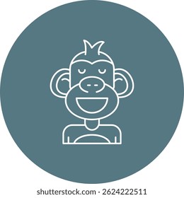 Design de ícone de vetor de linha aliviada