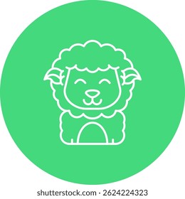 Design de ícone de vetor de linha aliviada