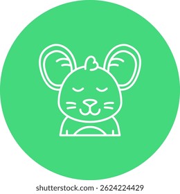 Design de ícone de vetor de linha aliviada