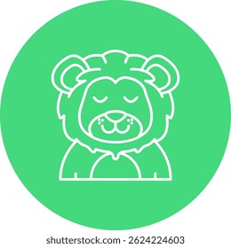 Design de ícone de vetor de linha aliviada