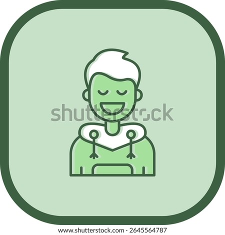 Relieved Line vector Icon Design