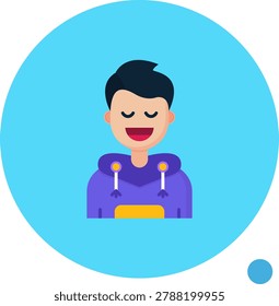 Relieved vector Icon Design Illustration