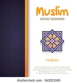 Religion abstract set of layout with ornament