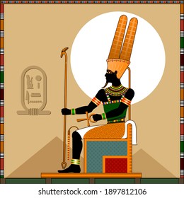 Religion of Ancient Egypt. God Amon.
Amon is a Ancient Egyptian god of air and black heavenly space.