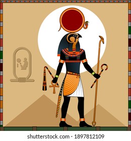 Religion Of Ancient Egypt. 
Ra Is The Ancient Egyptian God Of The Sun. Ra In The Solar Bark.
