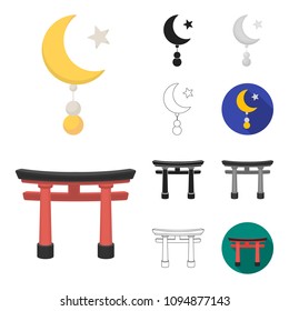 Religion and belief cartoon,black,flat,monochrome,outline icons in set collection for design. Accessories, prayer vector symbol stock web illustration.