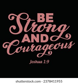 religion Bible verse vector STRONG