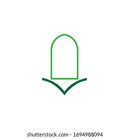 Religion book logo design vector stock