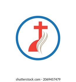 religion christian cemetery icon vector illustration design template
