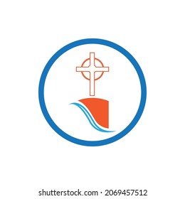 religion christian cemetery icon vector illustration design template