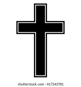 Religion Christian cross icon