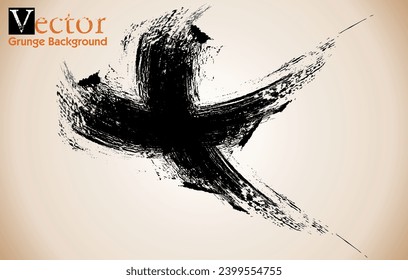 Cruz religiosa. Pintura negra, pincel vectorial. Colección vectorial de pincel de pintura negra. Estroque de cepillo crucifijo cruzado de Grunge. Líneas modernas de pincel de grunge, VECTOR.eps8