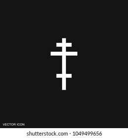 Religion cross icon.