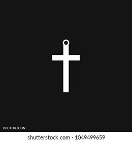 Religion cross icon.