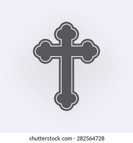 Religion cross icon